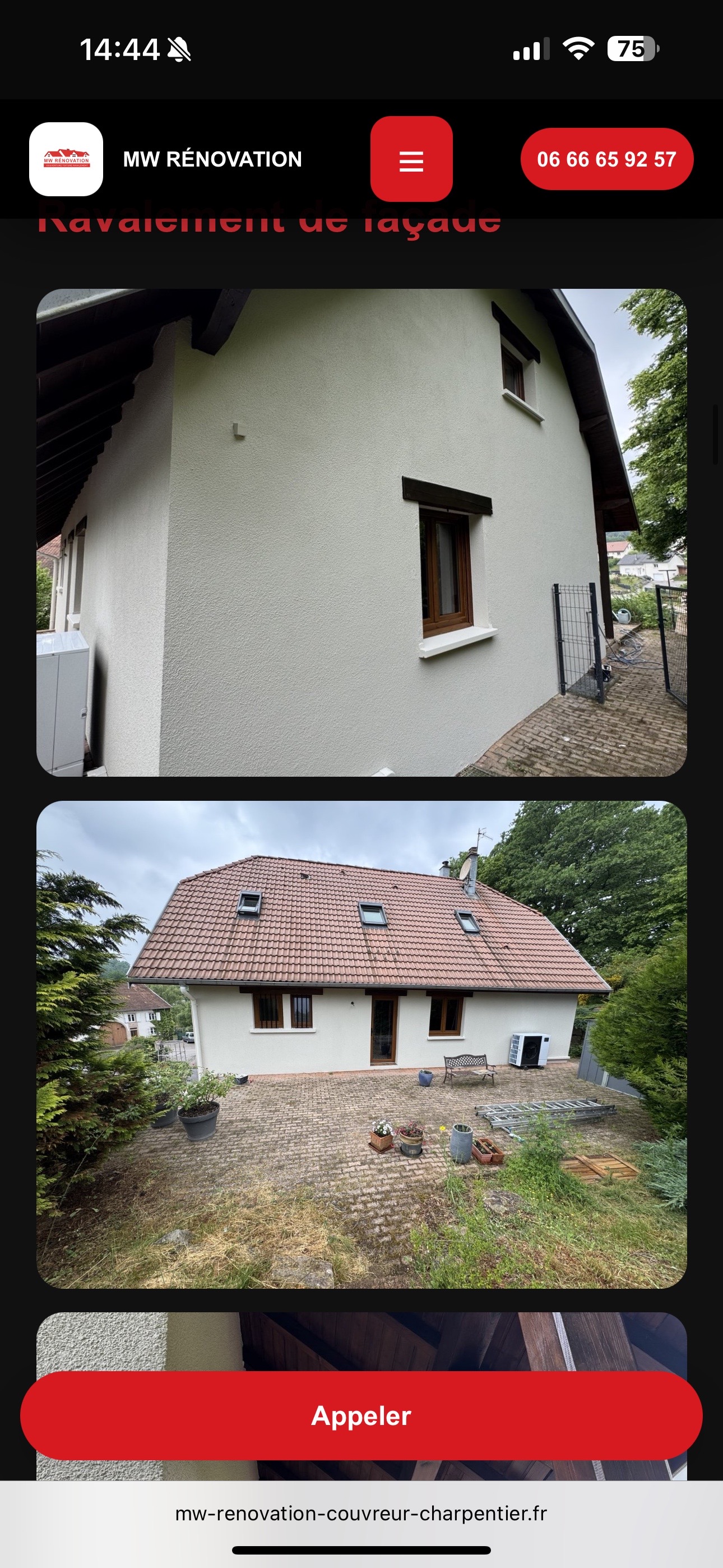 Ravalement de façade - MW Rénovation